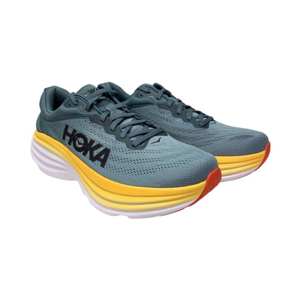 Goblin Blue/Mountain Spring - Hoka One One Men's Bondi 8 Comfort Lace Up Running